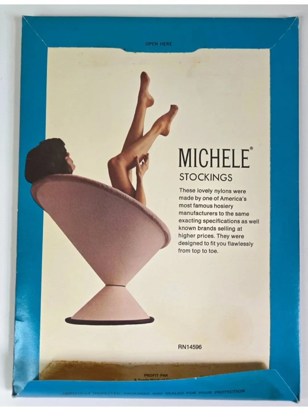 Vtg Michele Seamless Mesh 100% Nylon Stockings 9 1/2 Medium Wood Beige 2 Pairs